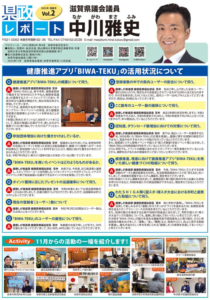 県政レポートVol.02